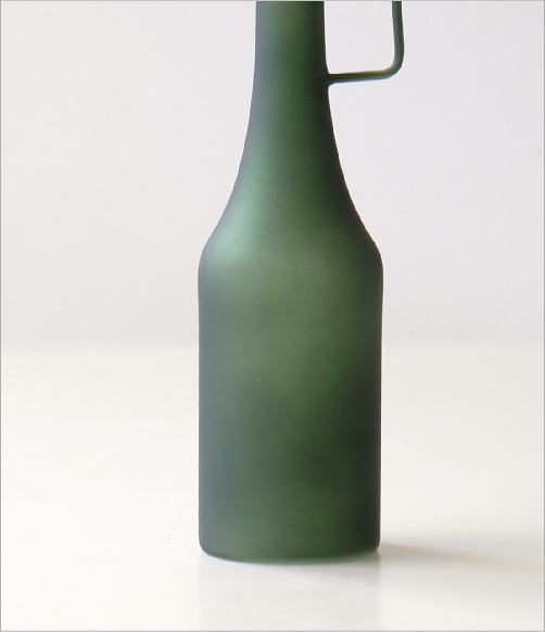 ガラスベース グリーンボトル(3)