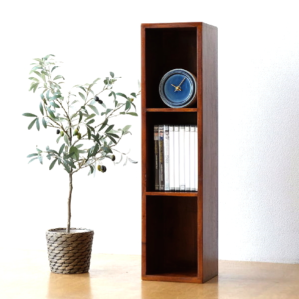 DVDラック 木製 おしゃれ スリム 無垢材 天然木 仕切り 卓上収納 机上