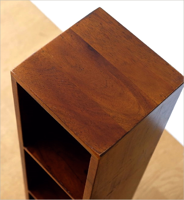 DVDラック 木製 おしゃれ スリム 無垢材 天然木 仕切り 卓上収納 机上