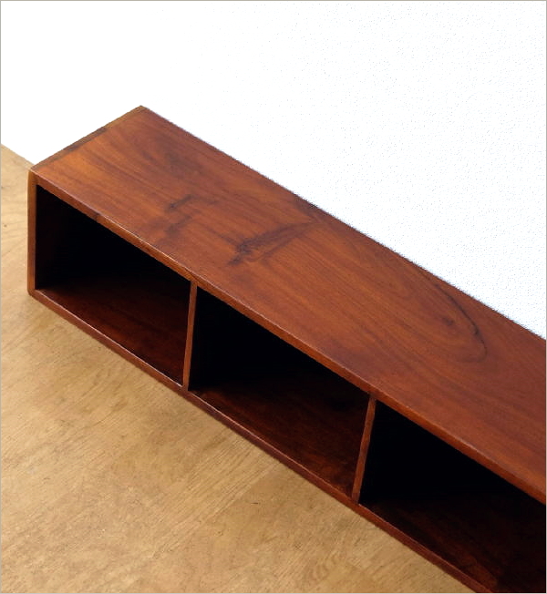 インドのウッドDVDラック(4)