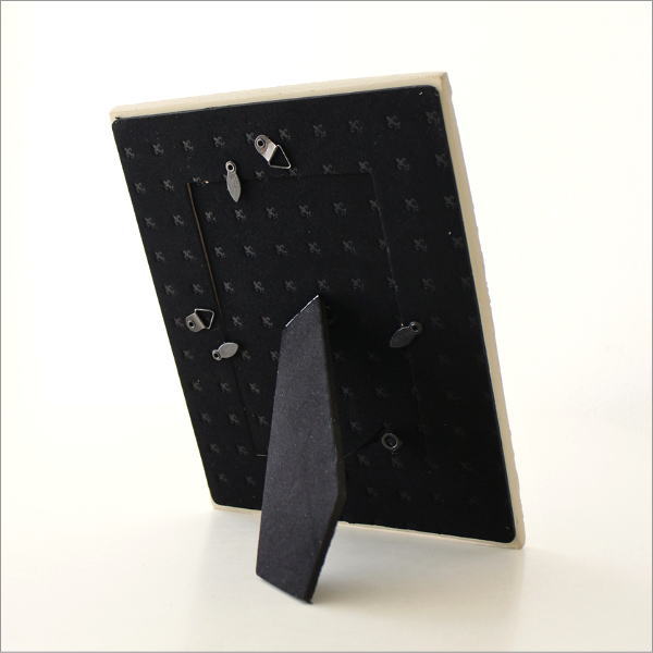 アンティークなフォトフレーム アイボリー L(4)