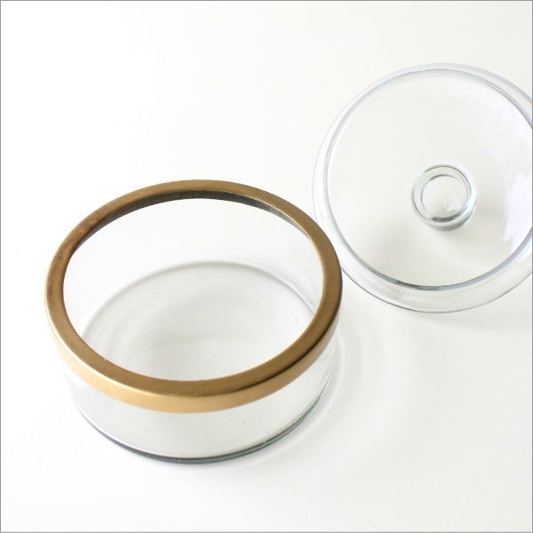 真鍮とガラスのキャニスター(3)