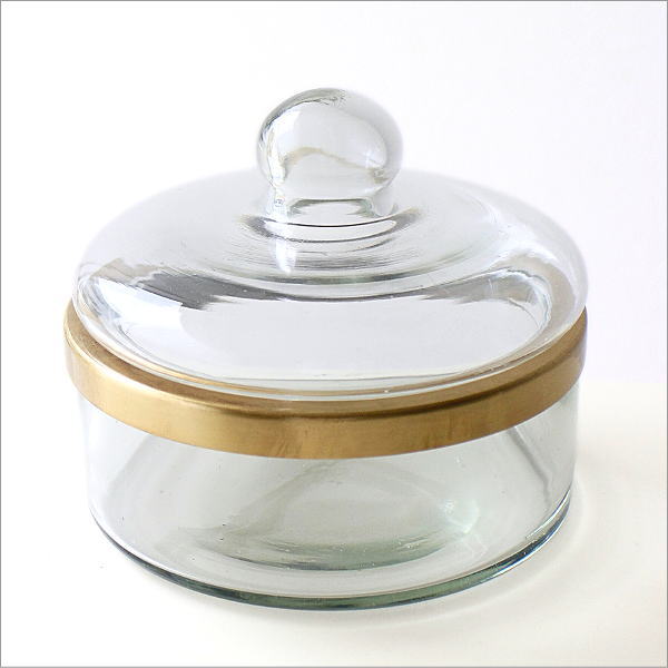 真鍮とガラスのキャニスター(5)