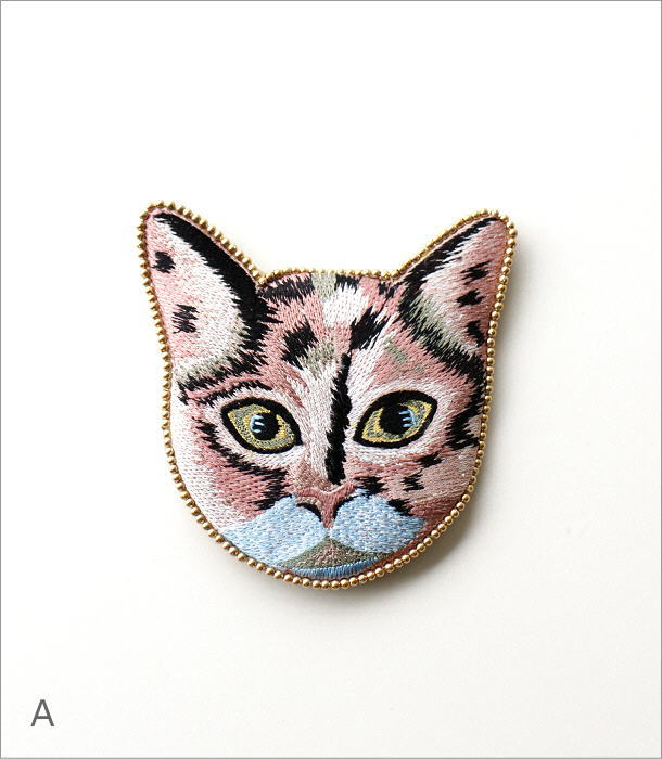 キャット刺繍ミラー 3タイプ(5)