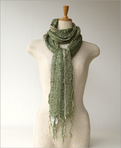 シルクコットン刺繍ショール