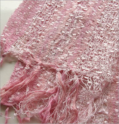 シルクコットン刺繍ショール