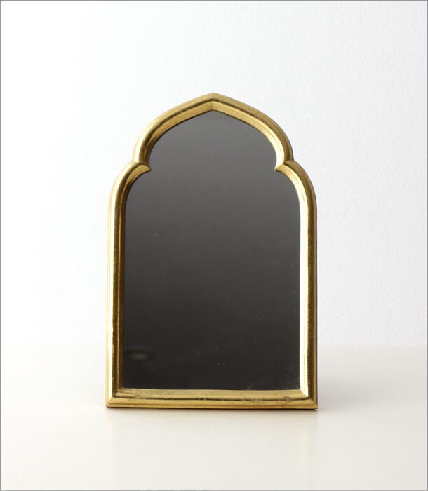 鏡 壁掛けミラー 卓上 おしゃれ アンティーク ゴールド ウォールミラー シンプル かわいい 可愛い ロココ調 クラシック レトロ ゴールドフレーム ミラー ロココ [kan8191] | ギギliving