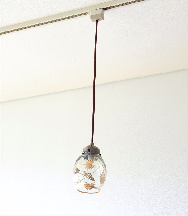 ペンダントライト ガラス おしゃれ アンティーク 卵型 レトロ ガラスのペンダントライト ベルB [kan8498] | ギギliving