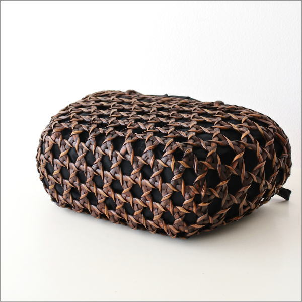 ラタンピールカゴメ編バッグ(5)