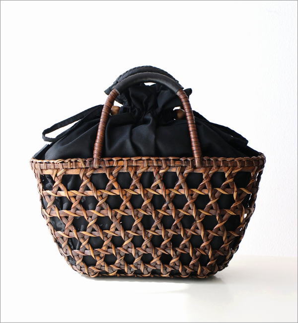 ラタンピールカゴメ編バッグ(8)