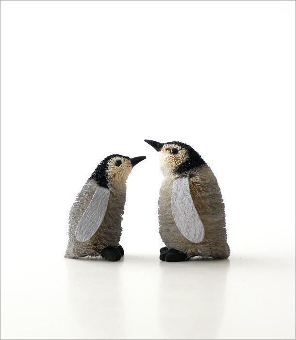たわし アニマル ペンギン 置物 オブジェ おしゃれ かわいい 小さい 動物 ヤシ キッチン エスニック たわし アニマル ペンギン S  [kan9545] ギギliving