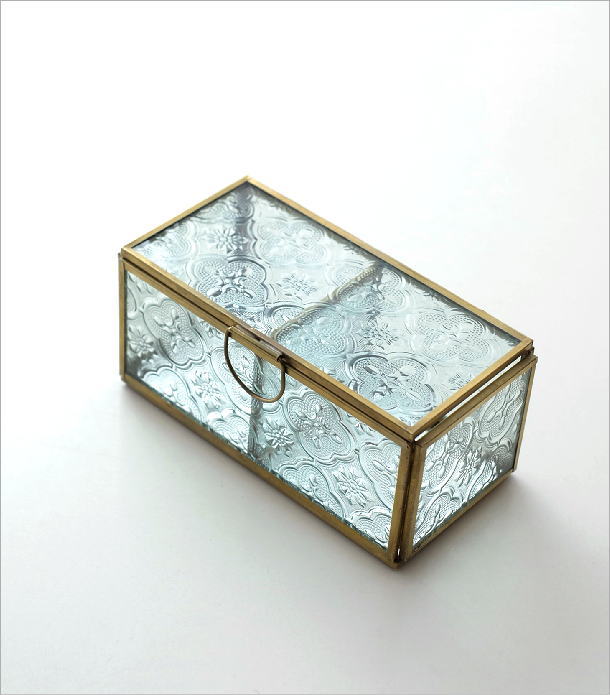 真鍮＆エンボスガラスケース 2ボックス(1)