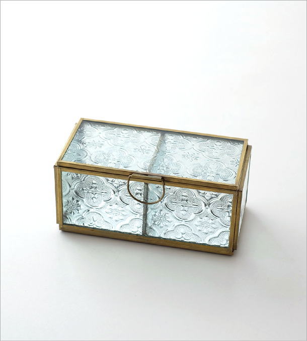 真鍮＆エンボスガラスケース 2ボックス(5)