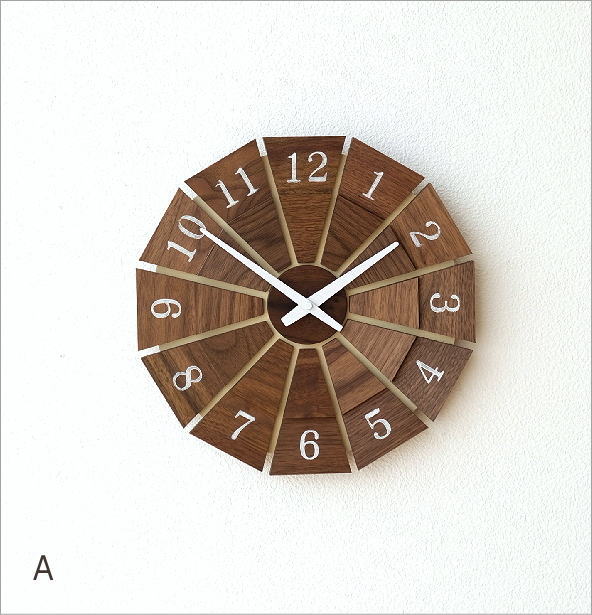ウッド壁掛け時計ＳＵＮ　Ｍ２カラー(5)