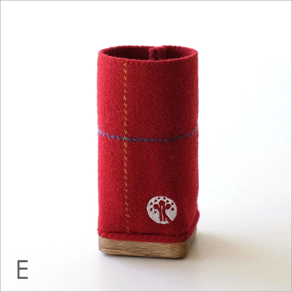 ファブリックと木のペン立て 5タイプ(12)