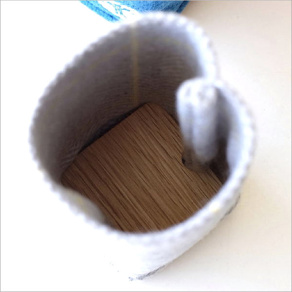 ファブリックと木のペン立て 5タイプ(7)