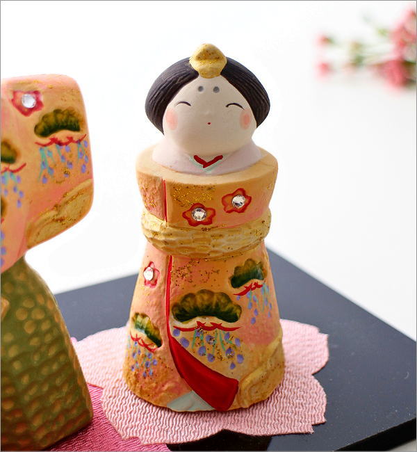 雛人形 ひな祭り 桃の節句 親王飾り コンパクト 小さめ 可愛い モダン