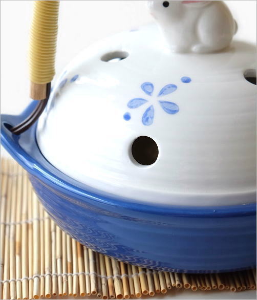 陶器の蚊遣り 土鍋風ウサギ(3)