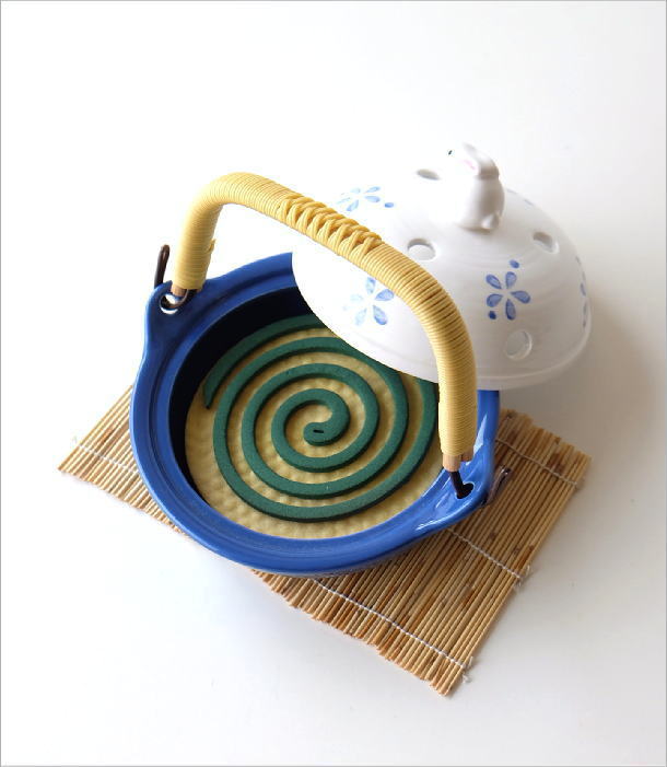 陶器の蚊遣り 土鍋風ウサギ(5)