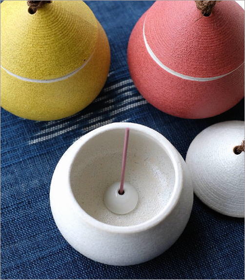 陶器の色彩香炉 3カラー(3)