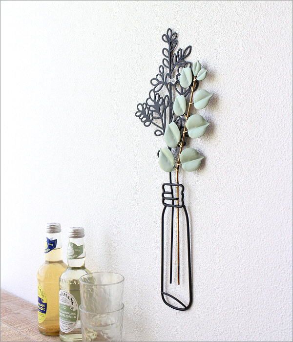 アイアンの壁飾り ユーカリベース B(4)