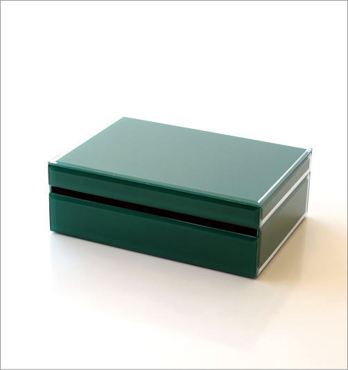 ビジュー付きガラスBOX(5)