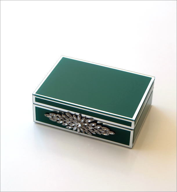 ビジュー付きガラスBOX(7)
