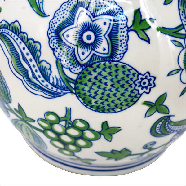 花瓶 おしゃれ 磁器 ひょうたん型 フラワーベース 上品 花模様