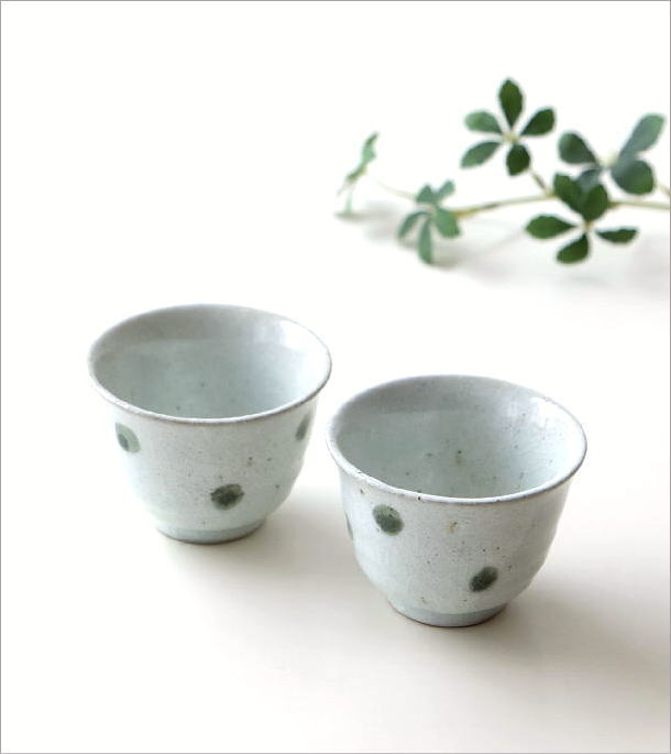 ヒスイ玉煎茶碗 2個セット(1)