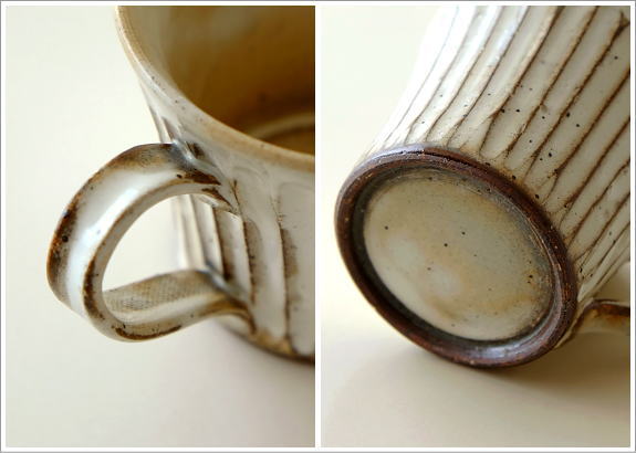 マグカップ 陶器 シンプル 粉引きマグ(3)