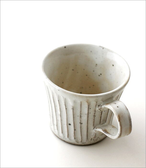 マグカップ 陶器 シンプル 粉引きマグ(1)