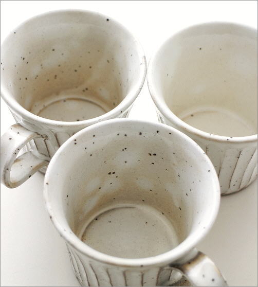 マグカップ 陶器 シンプル 粉引きマグ(2)