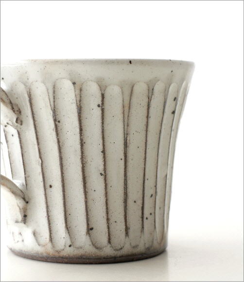 マグカップ 陶器 シンプル 粉引きマグ(4)