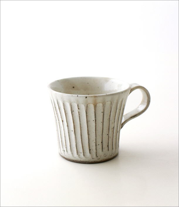 マグカップ 陶器 シンプル 粉引きマグ(6)