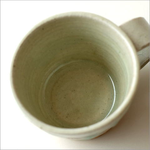 青磁コーヒーマグカップ
