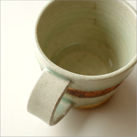青磁コーヒーマグカップ