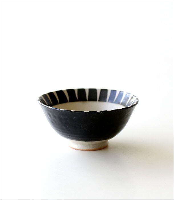 黒化粧十草 ごはん茶碗(3)