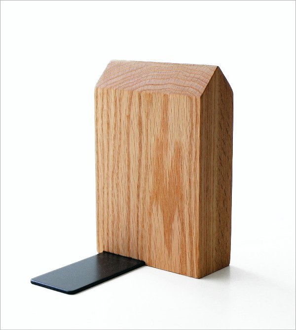 ナチュラルウッドのブックエンド OAK(4)