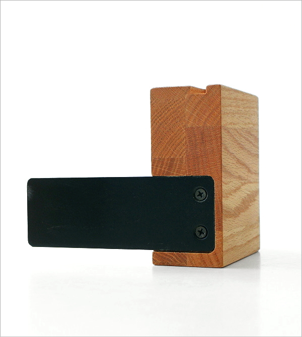 ナチュラルウッドのブックエンド OAK(5)