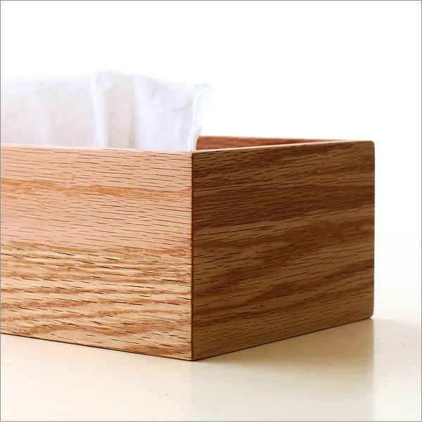 ナチュラルウッドのティッシュボックス OAK(2)