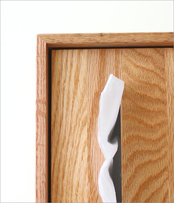ナチュラルウッドのティッシュボックス OAK(3)