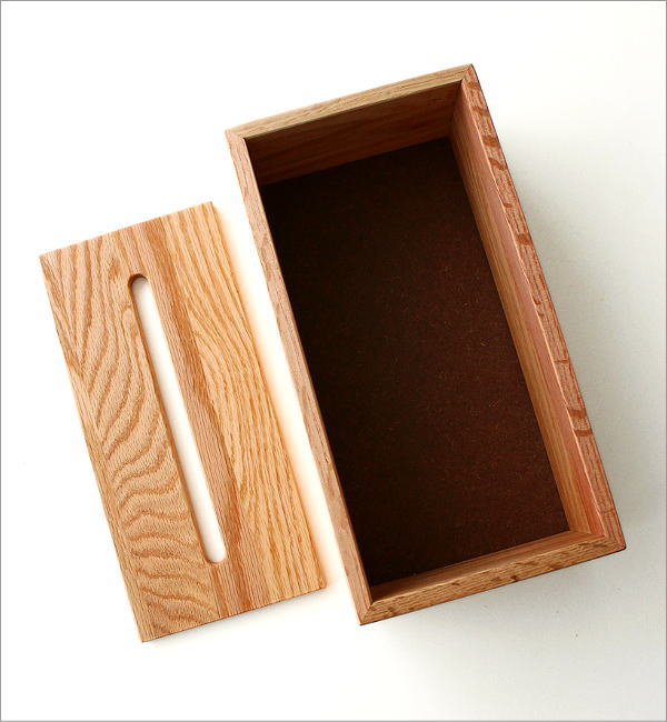 ナチュラルウッドのティッシュボックス OAK(4)