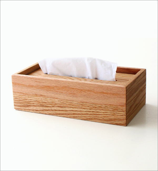 ナチュラルウッドのティッシュボックス OAK(6)