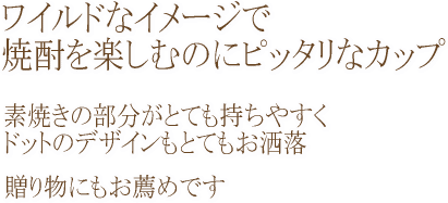 和陶器フリーカップ ドット(2)