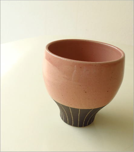 和陶器フリーカップ 桃(1)