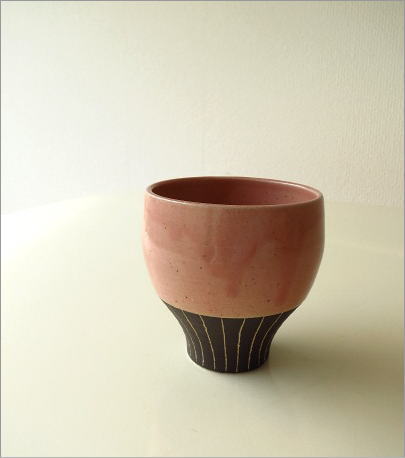 和陶器フリーカップ 桃(6)