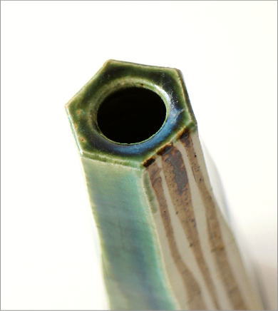 織部面取り一輪挿し(3)