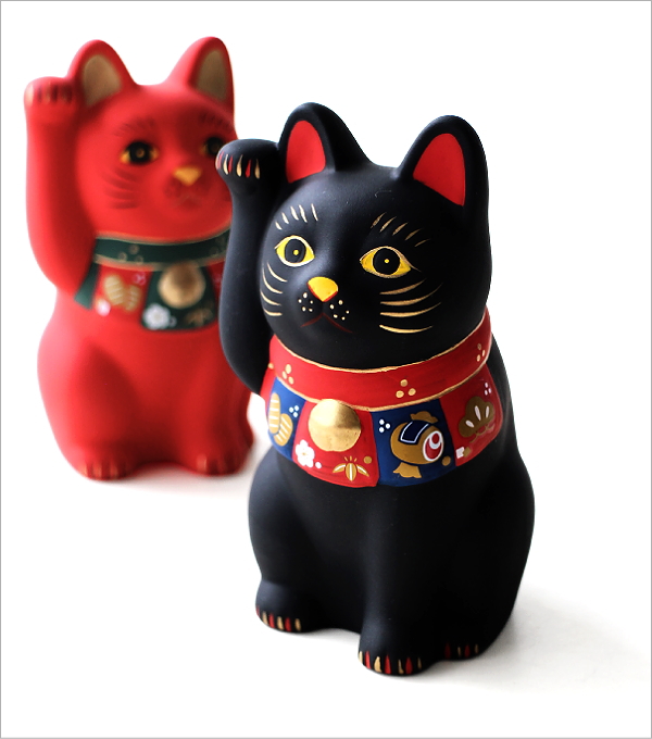 小さな福尽くし招き猫 2カラー(2)