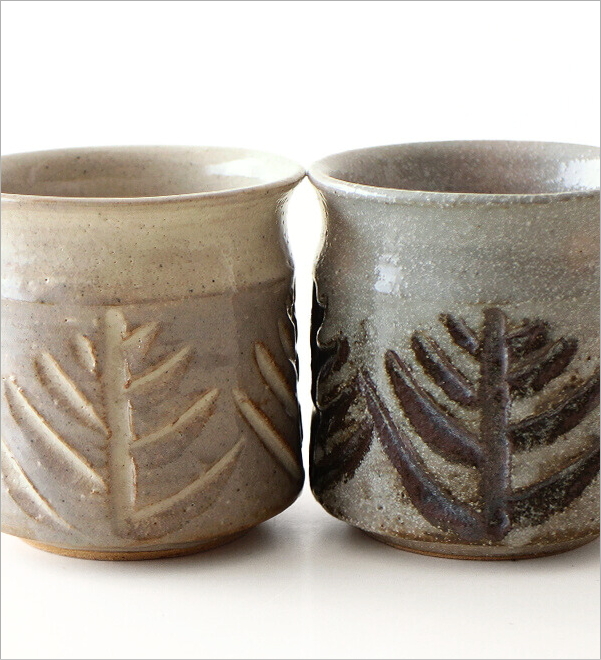 枝彫マグ  2タイプ(2)