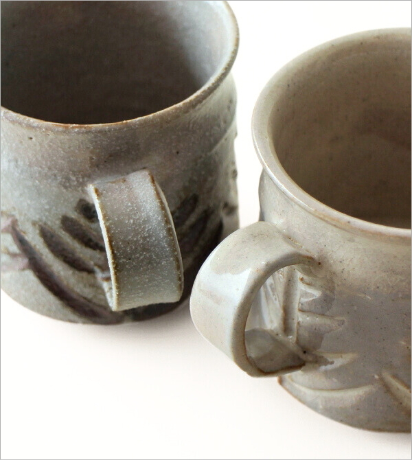 枝彫マグ  2タイプ(4)